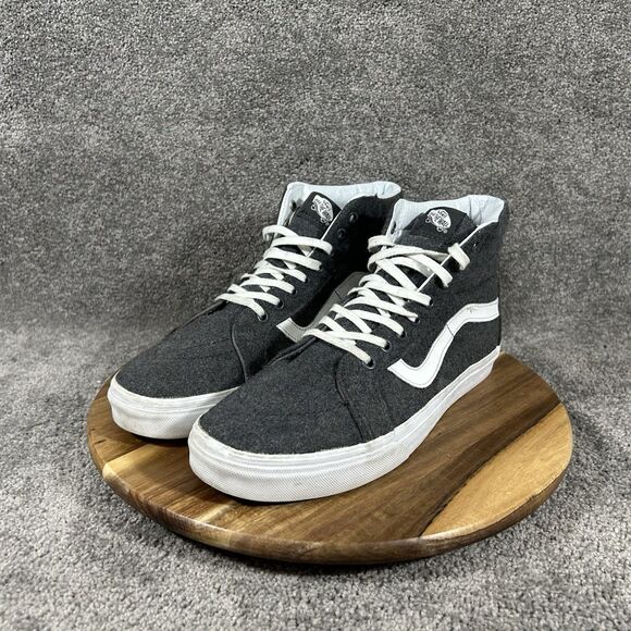 VANS Sk8-Hi Reissue Mens Sz 10 Charcoal Gray True White High Top Athletic Shoes main image 7